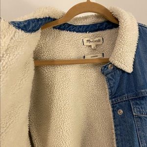 Fleece lined jean jacket